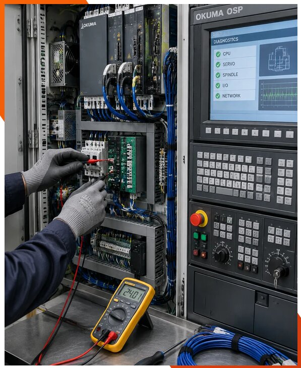 Ремонт систем ЧПУ Okuma OSP в Северске